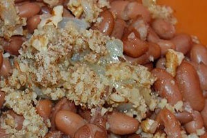 Постный салат с фасолью Постный салат с фасолью