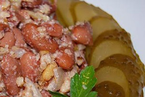 Постный салат с фасолью Постный салат с фасолью