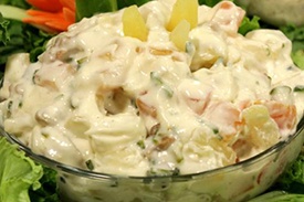 Легкий салат с грудкой Легкий салат с грудкой
