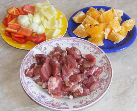 Шашлык с апельсином Шашлык с апельсином