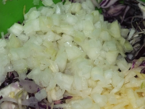 Салат из краснокочанной и белокочанной капусты Салат из краснокочанной и белокочанной капусты