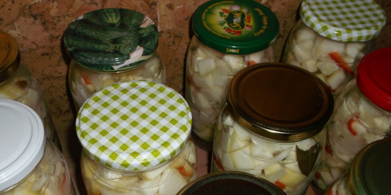 Салат из патиссонов на зиму Салат из патиссонов на зиму