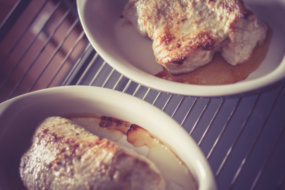 Курица с лисичками в сливочном соусе Курица с лисичками в сливочном соусе