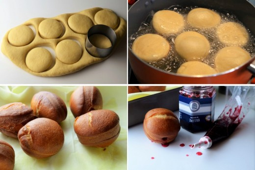 Пончики с джемом Пончики с джемом