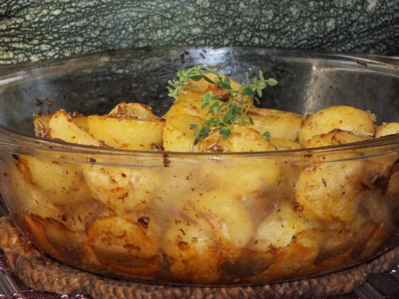 Румяный картофель в духовке Румяный картофель в духовке