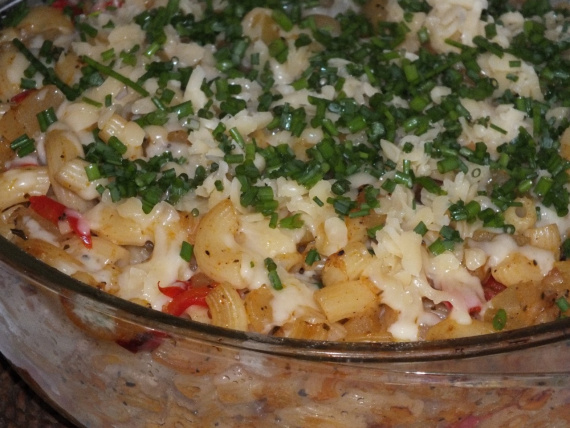 Запеканка из макарон с кабачками Запеканка из макарон с кабачками