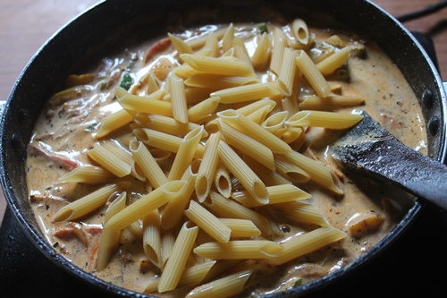 Макароны с курицей по-мексикански Макароны с курицей по-мексикански