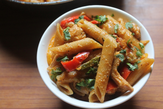 Макароны с курицей по-мексикански Макароны с курицей по-мексикански