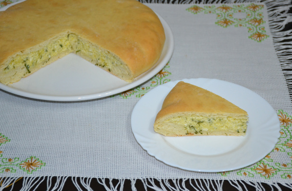 Пирог с картошкой и сыром Пирог с картошкой и сыром