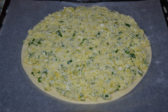 Пирог с картошкой и сыром Пирог с картошкой и сыром