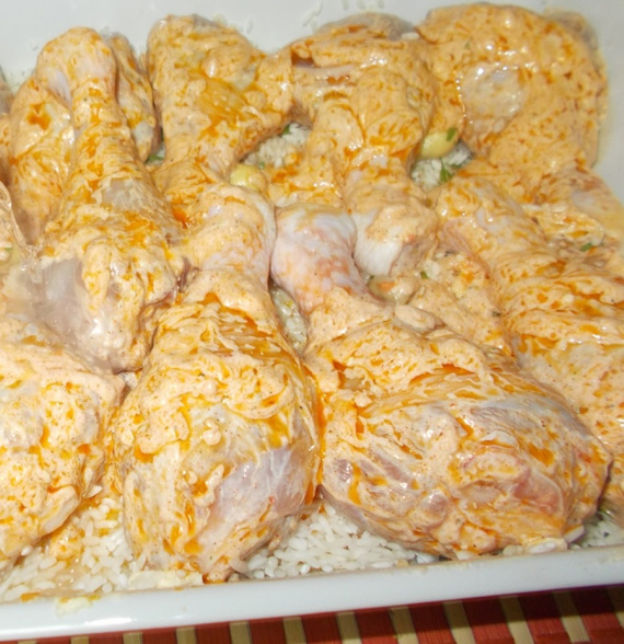 Курица с рисом и морковью Курица с рисом и морковью