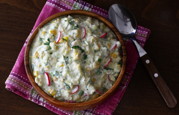 Салат из цуккини с йогуртом и чесноком Салат из цуккини с йогуртом и чесноком