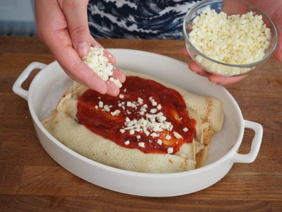 Блины с курицей и грибами Блины с курицей и грибами