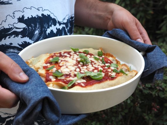 Блины с курицей и грибами Блины с курицей и грибами
