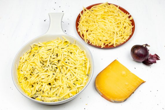 Запеченный омлет с грибами