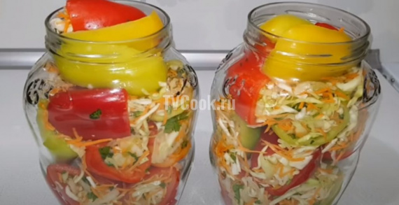 Перец, фаршированный овощами на зиму Перец, фаршированный овощами на зиму