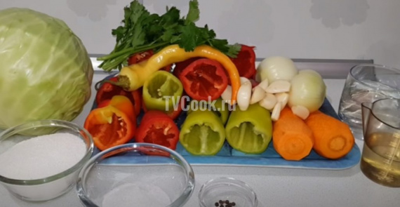 Перец, фаршированный овощами на зиму Перец, фаршированный овощами на зиму