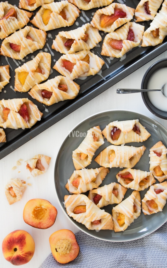 Печенье с персиками Печенье с персиками