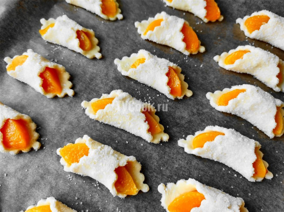 Печенье с персиками Печенье с персиками