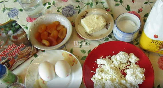 Пасхальное творожное печенье с курагой Пасхальное творожное печенье с курагой