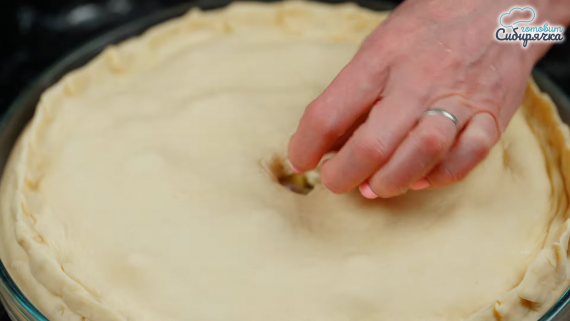 Пирог с начинкой из курицы с картошкой Пирог с начинкой из курицы с картошкой