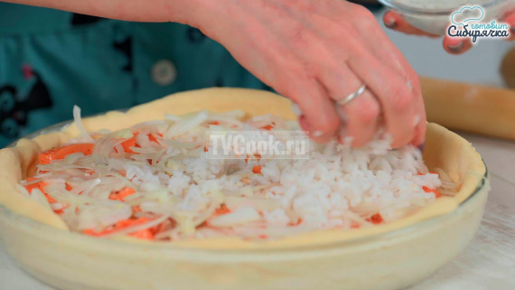 Сибирский рыбный пирог с рисом Сибирский рыбный пирог с рисом
