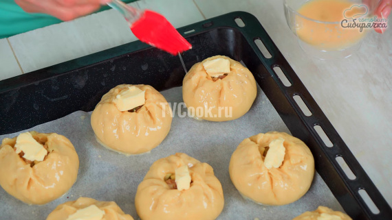 Пирожки с мясным фаршем и картошкой Пирожки с мясным фаршем и картошкой