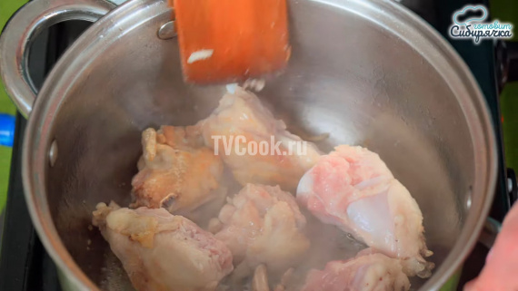 Летний овощной суп с курицей Летний овощной суп с курицей