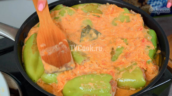 Болгарские перцы фаршированные мясным фаршем с рисом Болгарские перцы фаршированные мясным фаршем с рисом