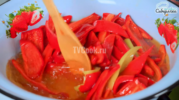 Маринованный болгарский перец полосками на зиму Маринованный болгарский перец полосками на зиму