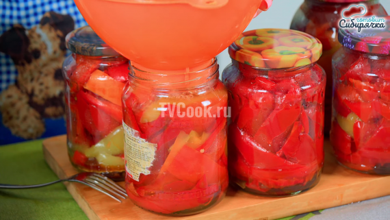 Маринованный болгарский перец полосками на зиму Маринованный болгарский перец полосками на зиму