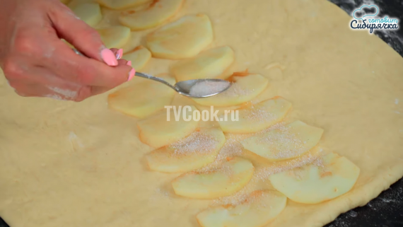 Сладкий яблочный пирог с корицей Сладкий яблочный пирог с корицей