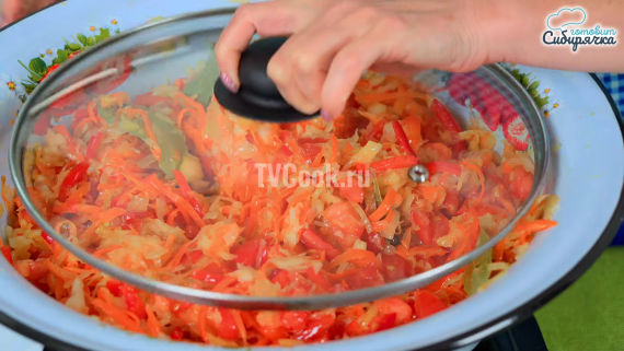 Овощной салат с капустой и помидорами на зиму Овощной салат с капустой и помидорами на зиму