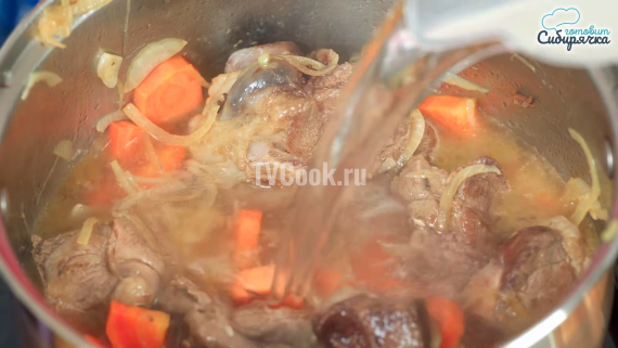 Суп-шурпа из баранины с овощами и специями Суп-шурпа из баранины с овощами и специями