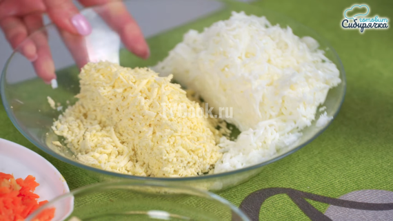 Салат Мимоза с рыбными консервами классический с яблоками Салат Мимоза с рыбными консервами классический с яблоками