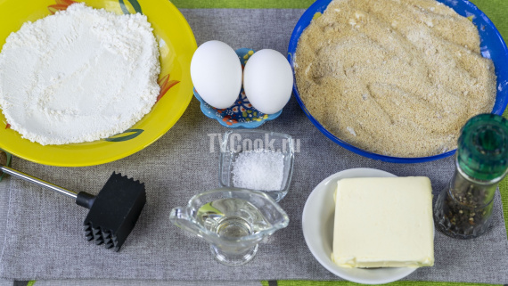 Шницель из свинины на сковороде Шницель из свинины на сковороде