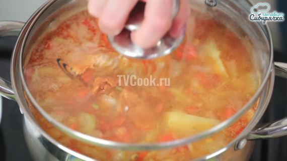 Чечевичный суп по турецки с курицей и овощами Чечевичный суп по турецки с курицей и овощами