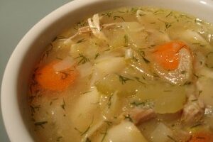 Овощной суп для кормящих мам