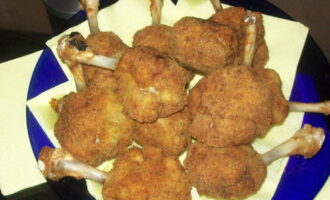 Фаршированные куриные крылышки с хрустящей панировкой