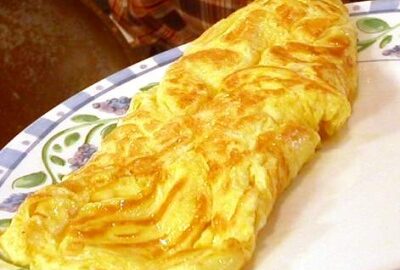 Французский омлет с мясной начинкой