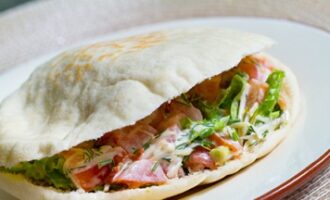 Пита с курицей и овощами: пошаговый рецепт с фото