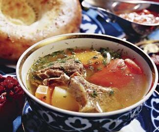 Рецепт аутентичной шурпы с баклажанами и бараниной