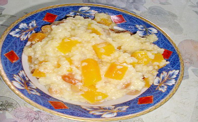 Постная каша из тыквы с пшеном