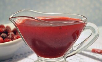 Клюквенный соус для курицы: пошаговый рецепт