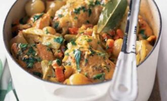 Куриный гуляш с овощами: Пошаговый рецепт