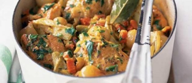 Куриный гуляш с овощами: Пошаговый рецепт