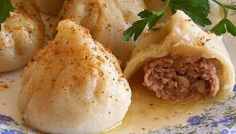 Пошаговый рецепт приготовления хинкали с говядиной и бараниной