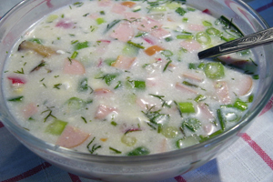 Окрошка грибная