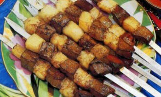 Шашлык из печени