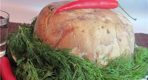 Зельц из свиной головы — домашняя мясная закуска под пресс